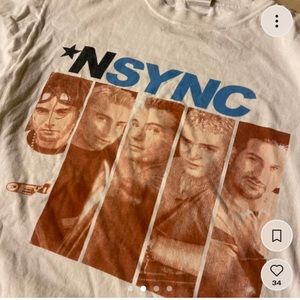 Vintage *NSYNC tour tee large
